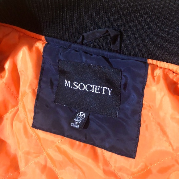M.Society Zip-Up Collared Jacket Plush Interior - Picture 5 of 5